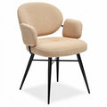 **Moderne fauteuil met armleuningen en zwarte poten**