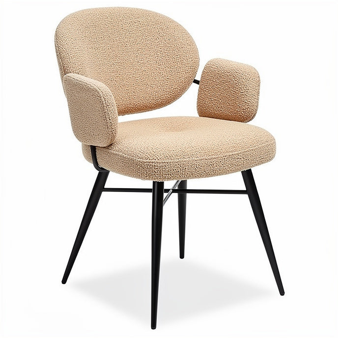 **Moderne fauteuil met armleuningen en zwarte poten**