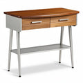 **Technische Titel in het Nederlands: Moderne Bureau met Houten Blad en Metalen Poten**